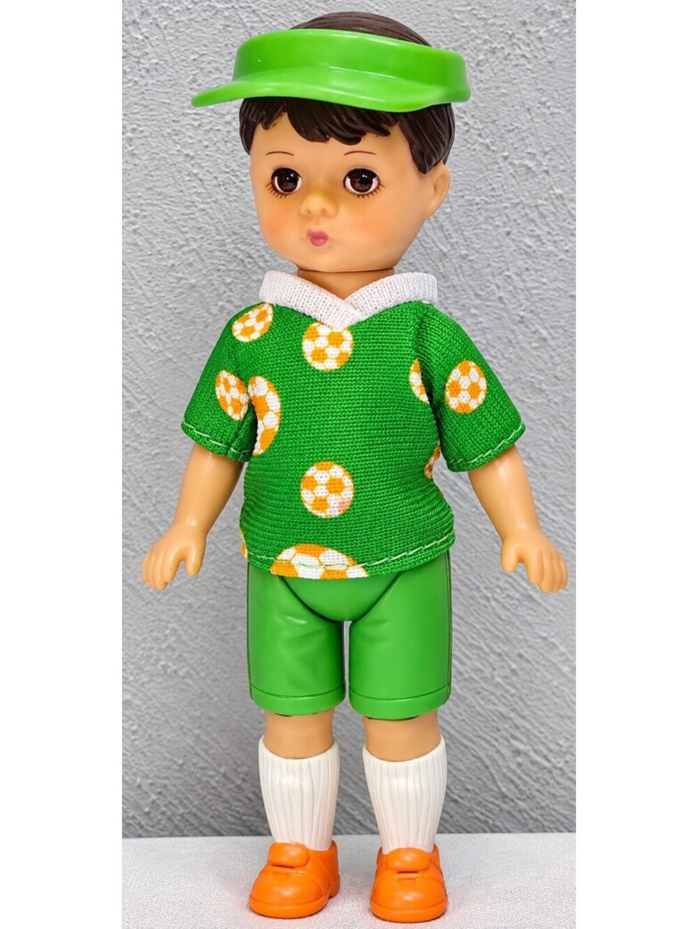 Madame Alexander Kick It Boy 5" Doll 2005 McDonalds Soccer Green Orange